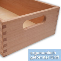 Holzkiste Buche stapelbar