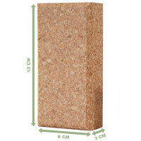 Korkspielstein aus Presskork 120 x 60 x 30 mm